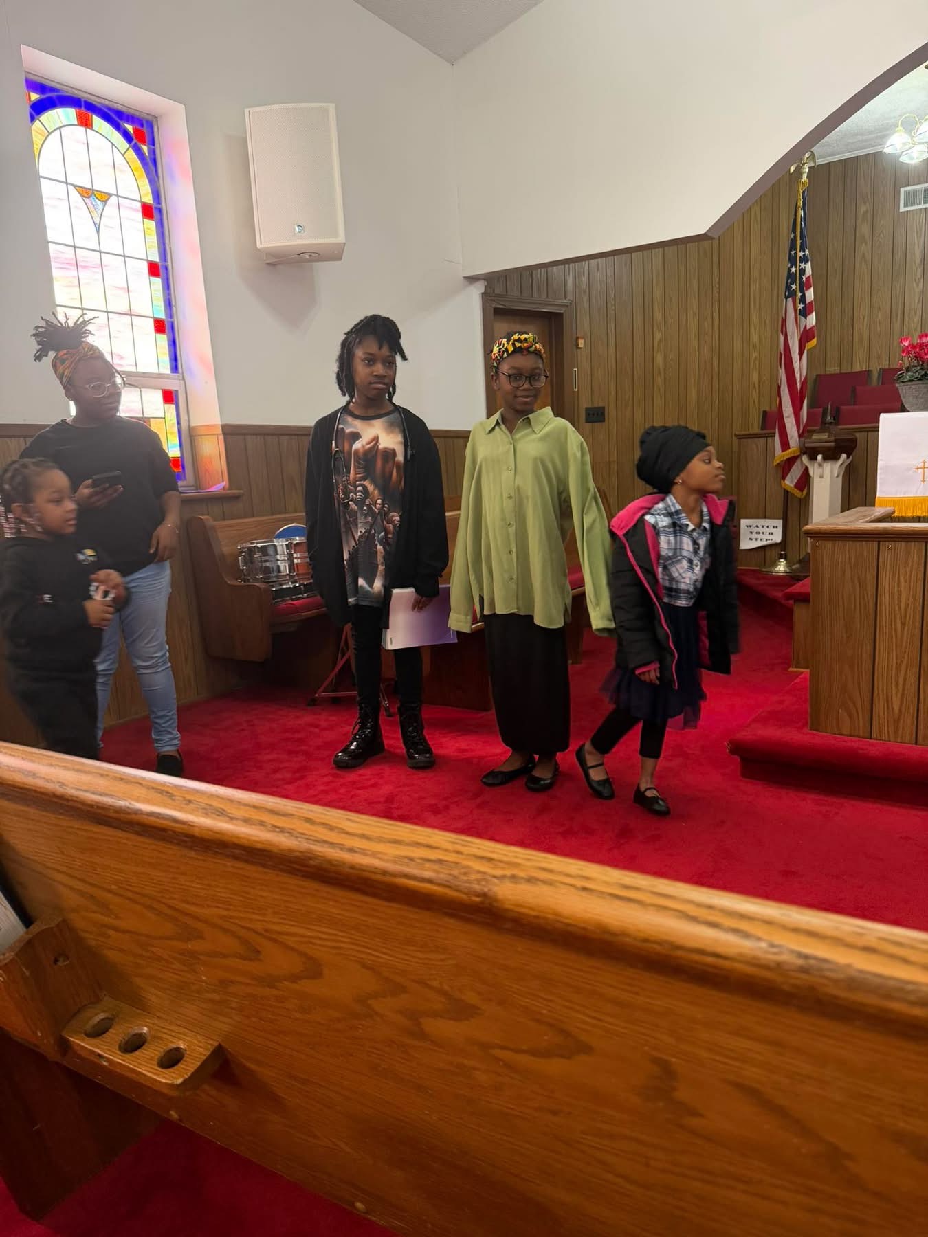 Youth taking part in worship