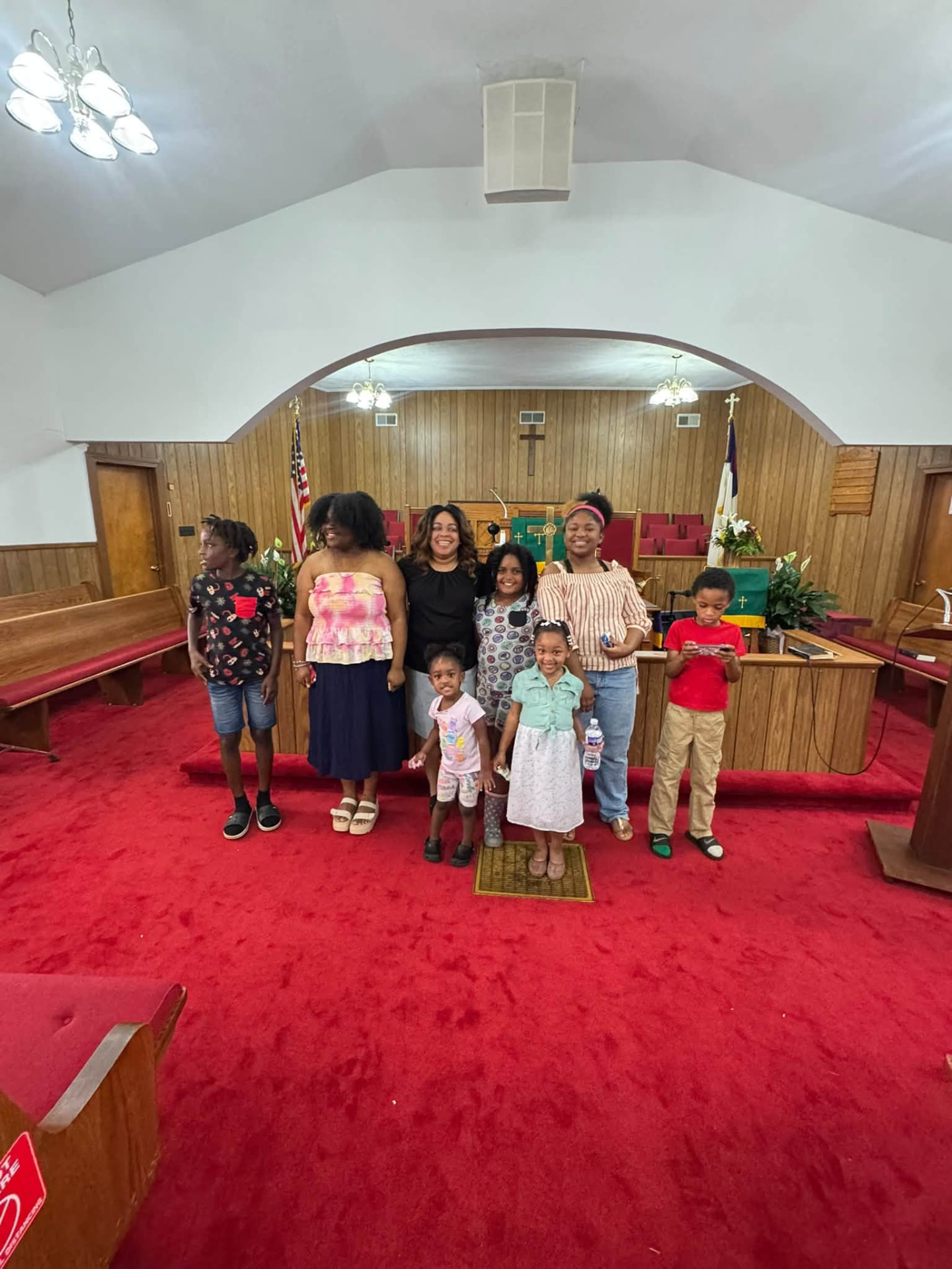 Our youth in the sanctuary